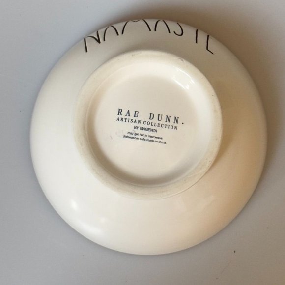 RAE DUNN Bowl Ceramic ARTISAN Collection BY MAGENTA "NAMASTE" - Picture 4 of 8
